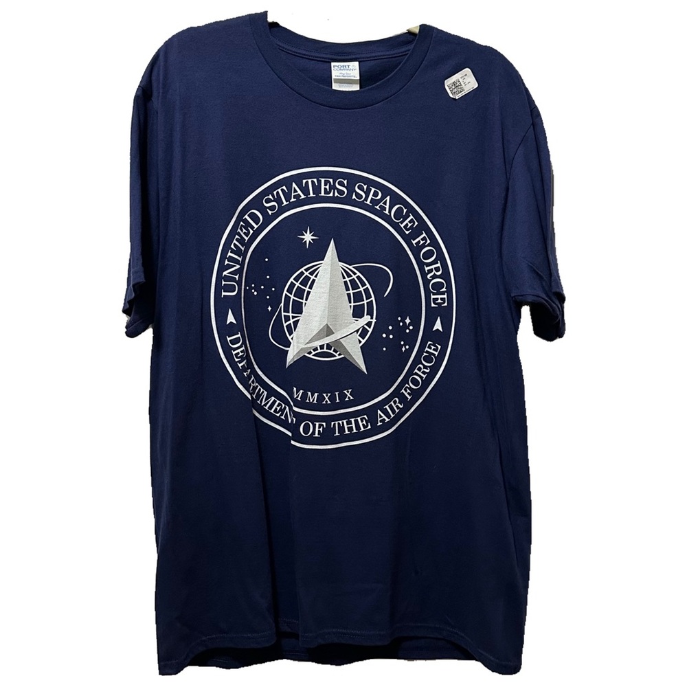 United States Space Force Department Of The Air Force Blue T-Shirt Size Large